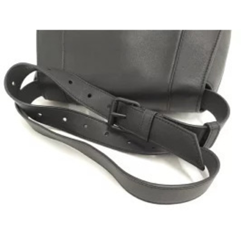 BALENCIAGA Downtown Shoulder Bag Leather Black - Picture 6 of 9